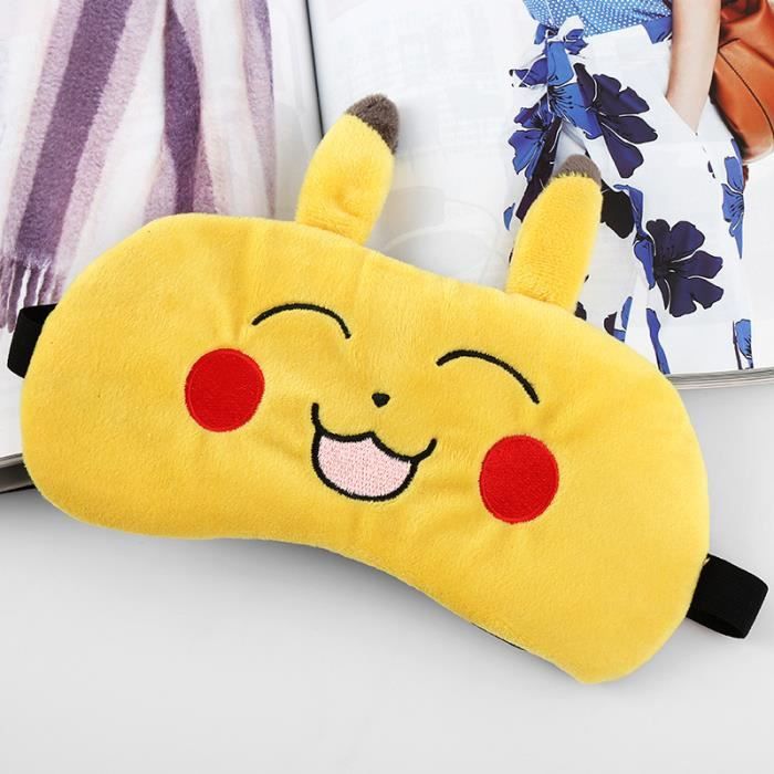 Pikachu pokemon réveil réveil avec masque pour les yeux masque de