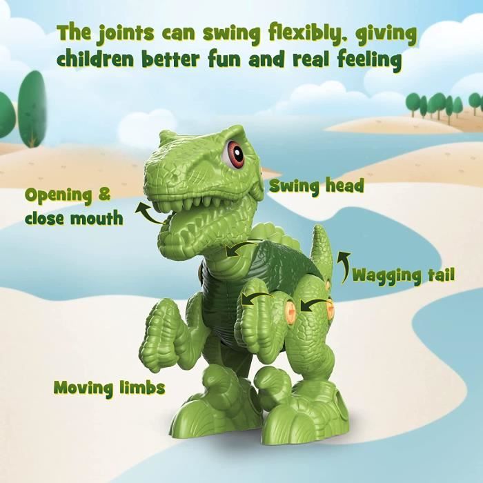 Tournevis-BLODIY Ensemble de jouets de dinosaure pour enfants, assemblage  de démontage, vis et écrou, modèle