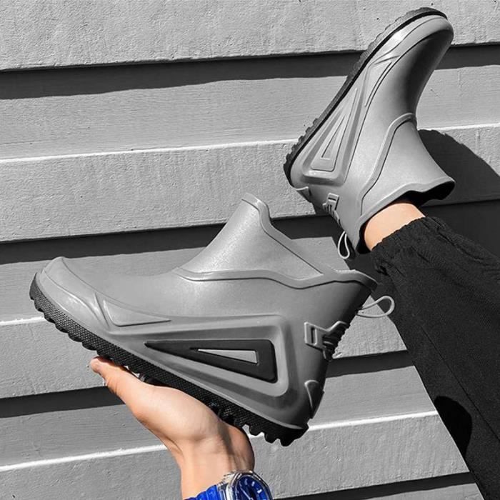 Bottes De Neige En Cuir Imperméables Pour Hommes