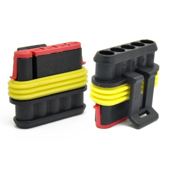 10 Boîtier, 20 contacts Goldkontakt connecteur 4,0mm avec boîtier 2 broches 5 sets