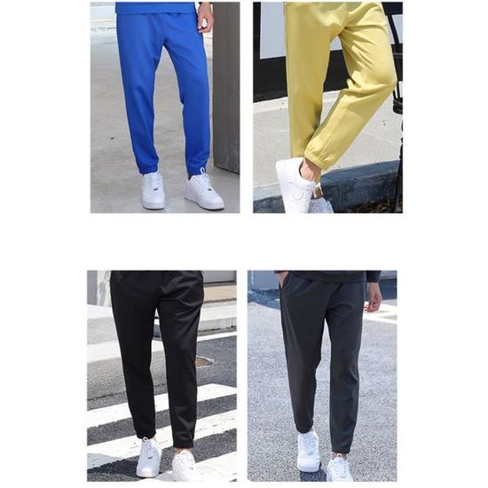 Jogging elastique sales cheville homme