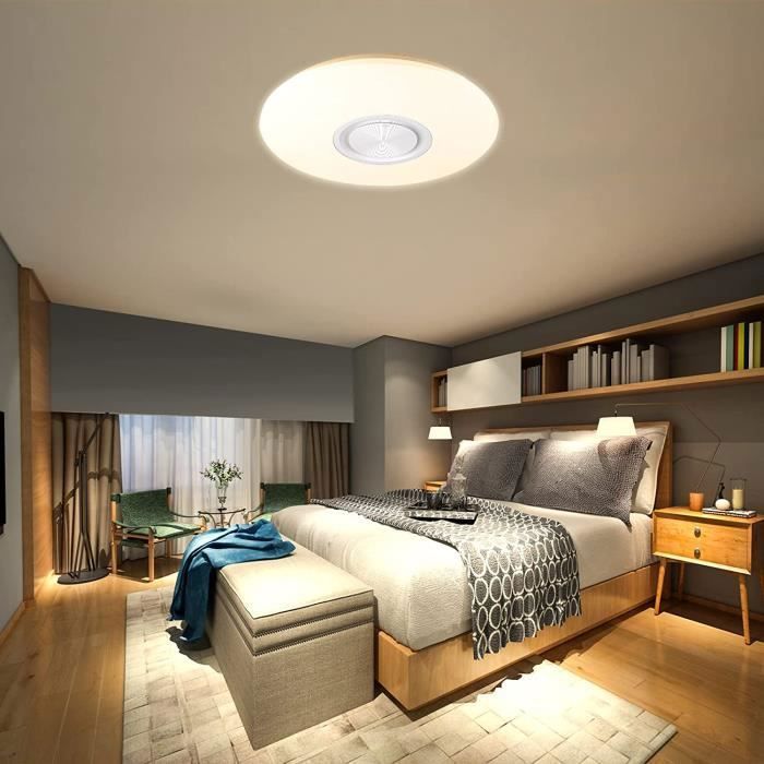 Plafonnier Led 36w Avec Haut-parleur Bluetooth, Intelligent Avec Telecommande Et Controle App 98208569 Plafonnier Led 36w Avec Haut-parleur Bluetooth, Intelligent Avec Telecommande Et Controle App 98208569