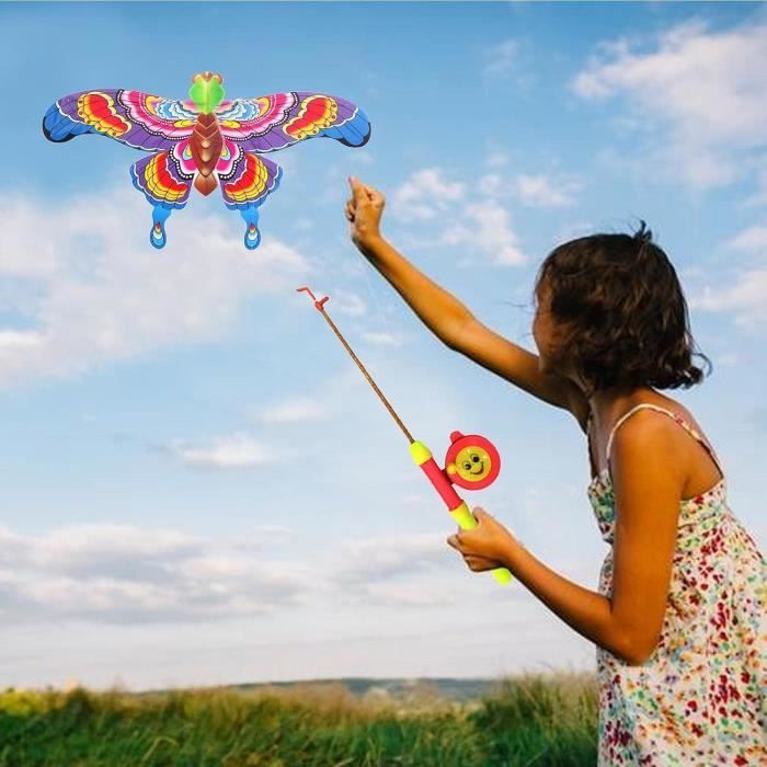 Cerf-volant 3D En Forme D'avion - Léger, Portable, Facile à Assembler, Pour Enfants Et Adultes, Jeux De Jardin - 14