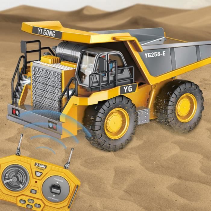 Hyrenee Pelleteuse Télécommandée 11 Canaux 2.4GHz – Échelle 1:20 – Pelle Métal – Chenilles Caoutchouc – Cadeau Garçon 4-8 Ans – Batterie Rechargeable