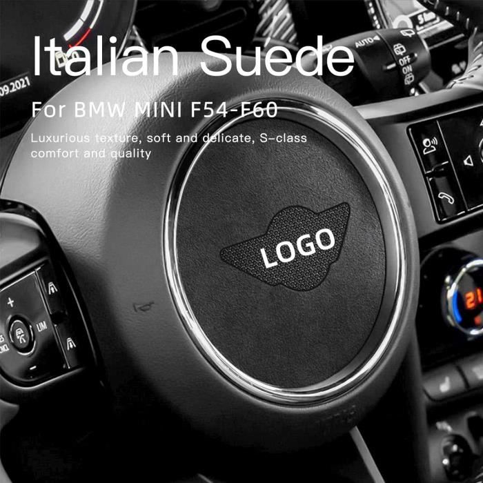 Emblème autocollant en fibre de carbone pour volant de voiture -  Accessoires de décoration intérieure de voiture pour Mini série F F54 F55  F56 F57 F60
