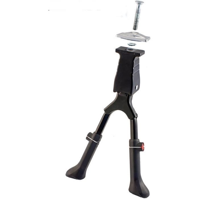 Béquille Latérale Moto Réglable FONGKNOX - Alliage Aluminium CNC - Pour Scooter, Vélo Et Moto - Bleu Métallisé/Noir