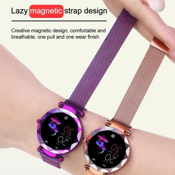 Montre Connect e Femmes Android iO HI18 Moniteur de Fr quence