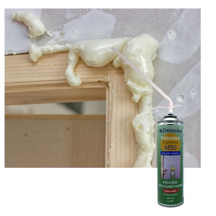 DSTOCK60 MOUSSE EXPANSIVE MANUELLE 500ML MOUSSE POLYURETHANE — free download