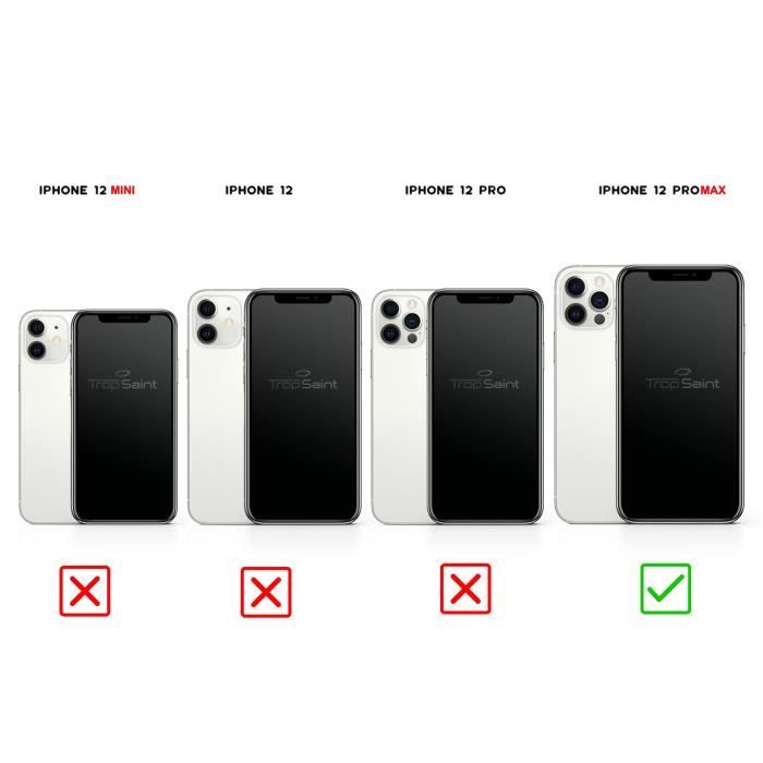 Ecran iPhone 12 PRO MAX Noir Trop Saint® - Vitre Tactile avec Joint  d'étanchéité et film d'écran - Cdiscount Téléphonie