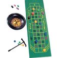Set jeu de roulette casino - AMSCAN - 2 billes - 180 jetons - règle du jeu-0