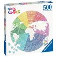 Puzzle rond Ravensburger Mandala Circle of Colors - 500 pièces - Abstrait - Adulte-0