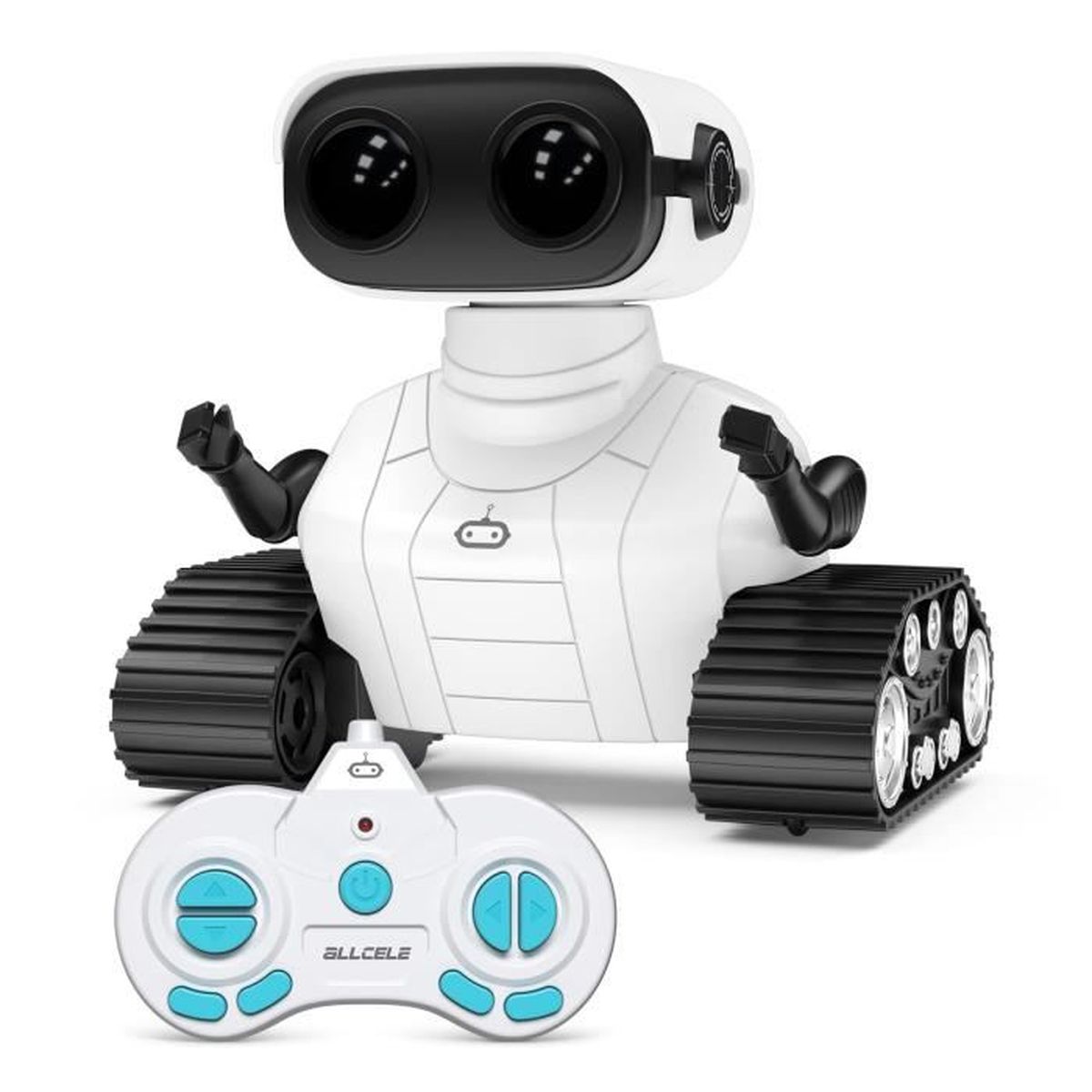 Robot pour rechargeable - Jouet télécommandé avec yeux LED - Musique et ...