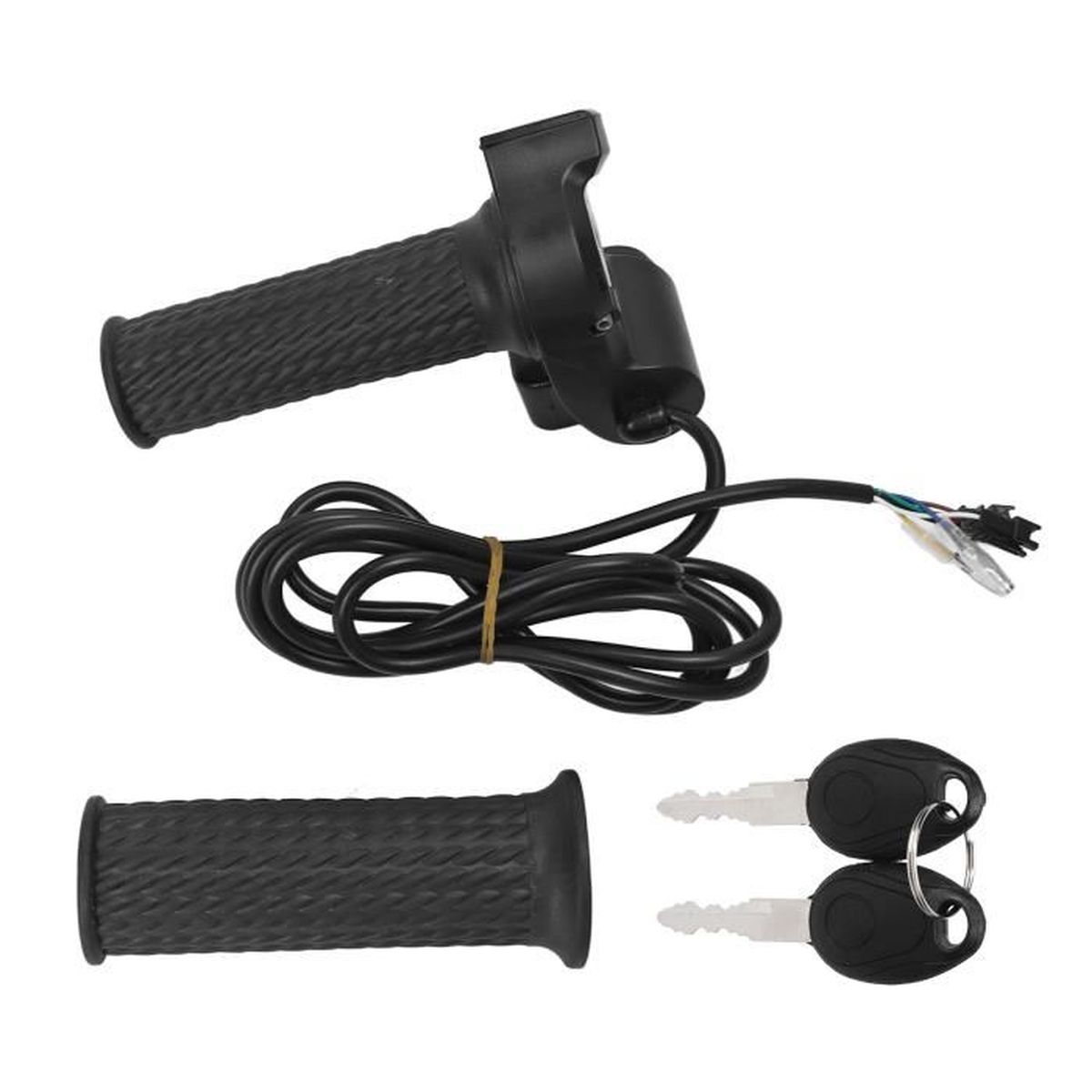 Poignée D'Accélérateur Électrique Avec Écran LCD 6 Broches - Guidon Rotatif Pour Vélo, Scooter, Moto Électrique