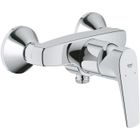 GROHE robinet douche monocommande Start Flow, montage mural, raccord fileté pour flexible en 1/2", rosaces métal incluses, 23771000