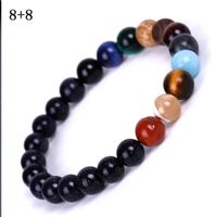 Bracelet en pierre naturelle pour hommes et femmes, bijoux à breloques, bijoux à perles, Chakra, Yoga, univers SL12686