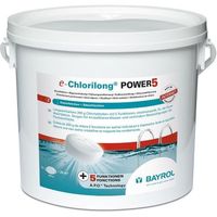Bayrol e.Chlorilong POWER 5 - Galets de chlore à dissolution lente - 1 ou 5 kg