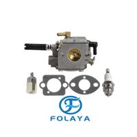 FOLAYA  59-HDA-79C Carburateur avec Filtre à Essence Bougie d’Allumage pour Tronçonneuse Shindaiwa 488 488P