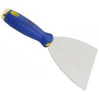 Couteau US à enduire Semin - 15 cm - Manche bi-matière et embout métal renforcé - Bleu/gris