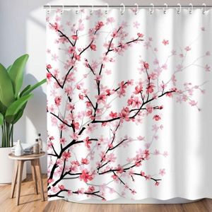Rideau De Douche Polyester 180x200cm Moutes Bleu & Blanc MSV | Bricomarché