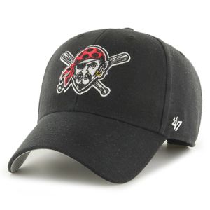 Casquette Baseball Pirates Pittsburgh – Gris, Logo, 100% Coton, Réglable