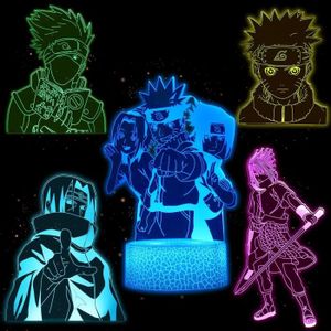 VEILLEUSE BÉBÉ Veilleuse 3D Anime Jouets Illusion Pour Enfants, 5 Motifs 16 Couleurs Changeantes Avec Télécommande, Lampe De Nuit Led Pour E[A448]