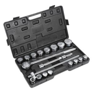 Coffret clé cliquet 1//4/" 6,3 mm douilles six 6 pans 4 à 14 mm embouts 46 pcs