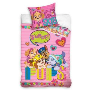 Nouveau Paw Patrol /"BRIGHT/" unique couette couverture Set filles enfants rose