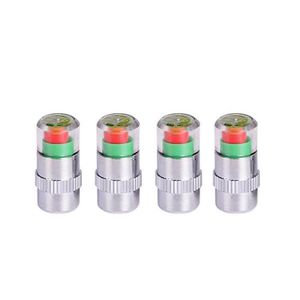Tera lot de 4 bouchons de valve de pneu avec jauge pneu pression moniteur//d/étecteur//indicateur Pour V/élo Moto Voiture etc