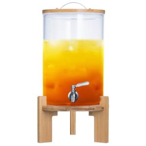 Bocal géant avec robinet distributeur de boisson - 3,5 l Distributeur XXL  de jus d'orange, alcool, cokatail 