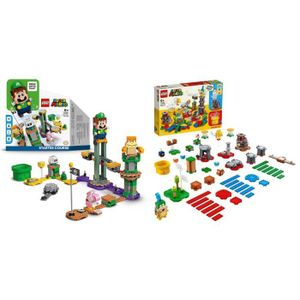 ASSEMBLAGE CONSTRUCTION LEGO®Super Mario Master Your Adventure Maker (71380), Cours de démarrage Luigi (71387)
