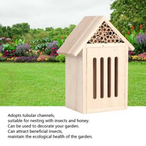 NICHOIR - NID Maison d'insectes en bois naturel pour jardin - MI
