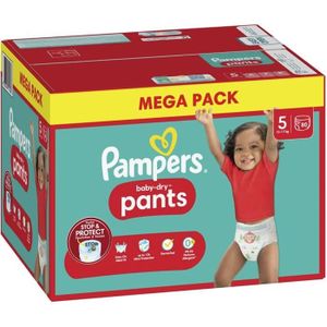 COUCHE PAMPERS BABY DRY PANTS Taille 5 - 80 Couches culottes - 12/17 kg