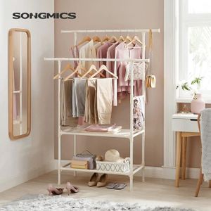 Armoire de rangement etagere a vetements portant a vetements - Cdiscount