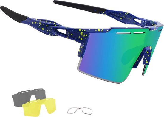 Lot De 2 Lunettes De Soleil Polarisées De Sport Pour Hommes