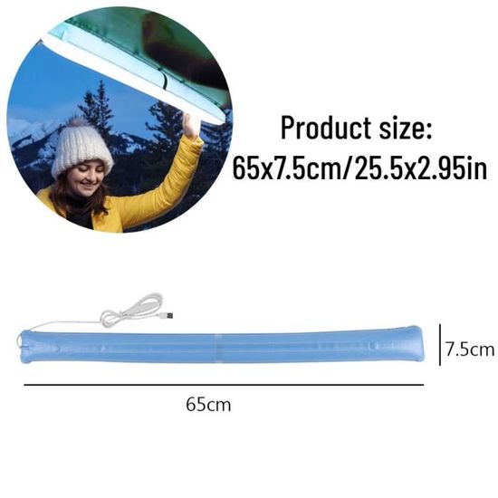 Lot de 6 mini veilleuses USB portables LED avec porte-clés lumière