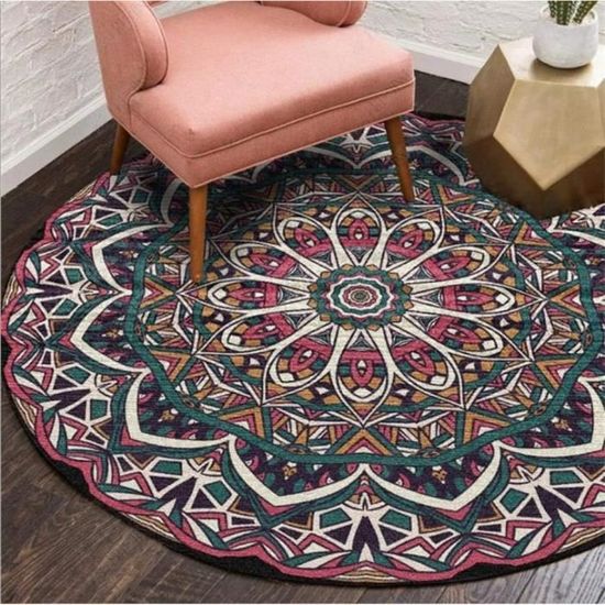 Tapis Rond En Coton