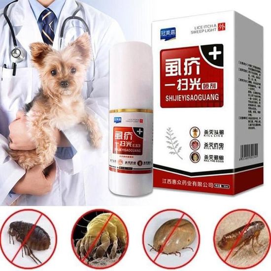 Cheap Flea Control Sprays For Cats Reference: Pet Cats Dogs Flea Killer Spray 30Ml Puppy Tick Mite