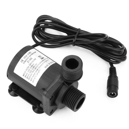 Pompe Auto-amorçante DC12V Mini Pour Refroidissement Eau - Débit 240L/H, 4.8W