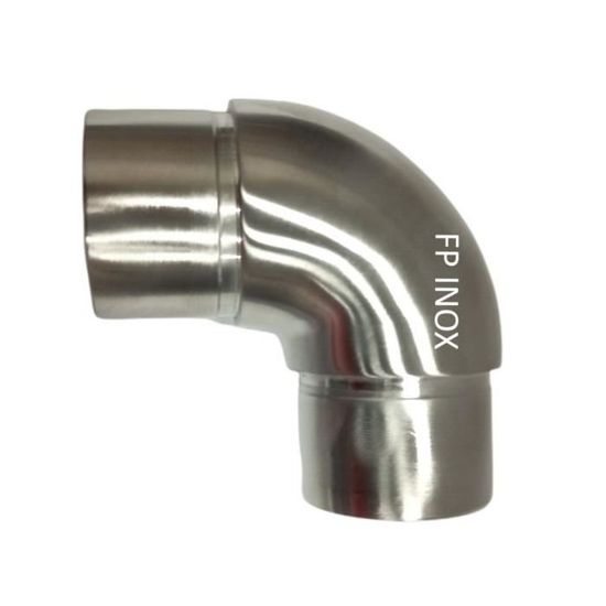 Plaque De Fixation Inox Satinée Pour Tube 42.4mm - Support Garde-corps Angle 90°
