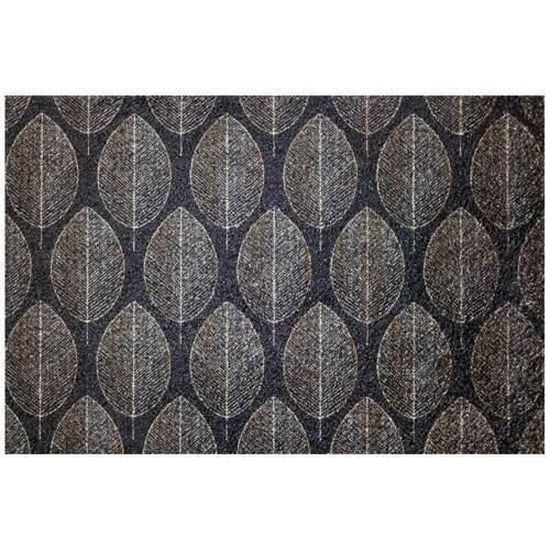 Tapis Denali 40x60 Cm En Taupe - Microfibre Recyclée, Antidérapant, Lavable Machine