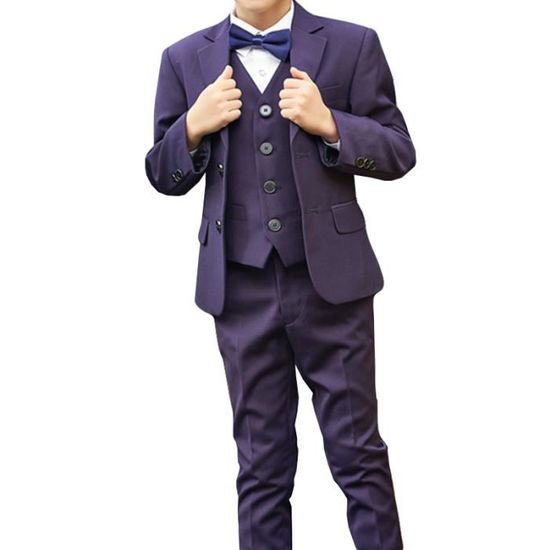 CUCUSISI Costume 2 pièces pour garçons - Coupe ajustée - Veste et