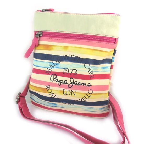 Sac Bandoulière Pepe Jeans - Drapeau Anglais - Denim Bleu - Neuf Avec étiquettes - Modèle PM030256