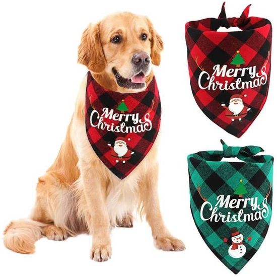 Lot De 2 Bandanas D'Halloween Pour Chien - Motifs Fantôme, Chauve-souris, Araignée - Taille Réglable - Cadeau Pour Animaux