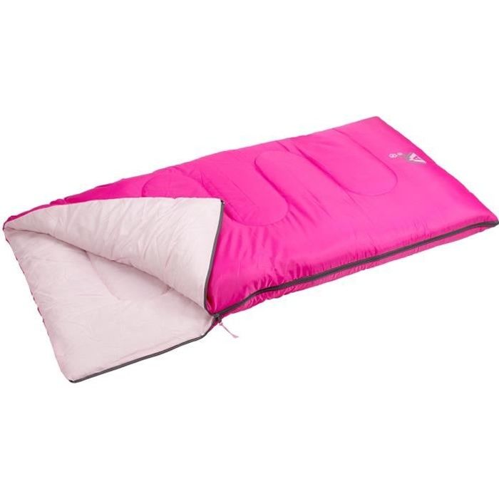 ABBEY CAMP Sac de couchage - Enfant Mixte - 100% polyester 190T - Dimensions : 140 x 70 cm - Rose