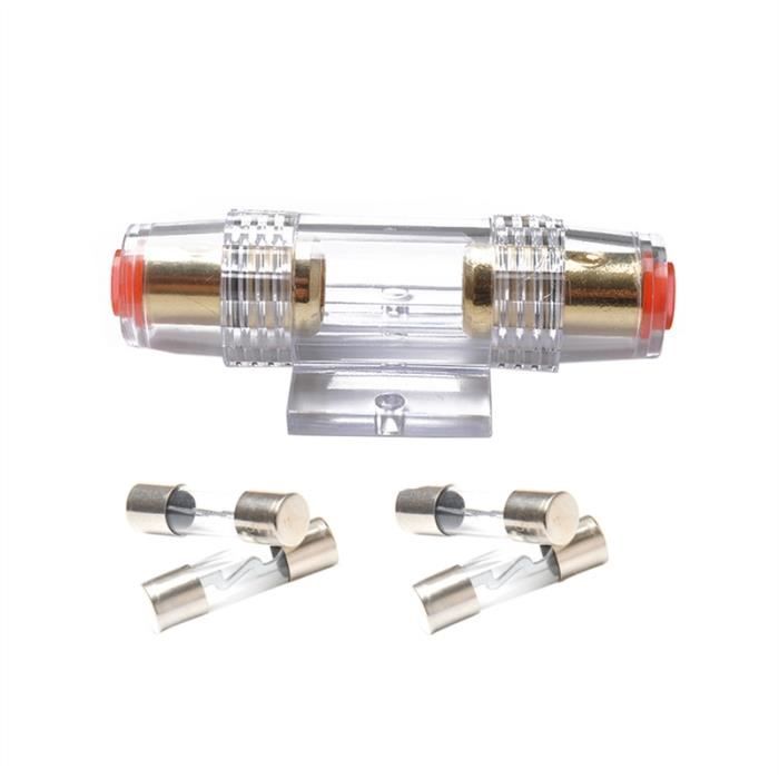 Car Audio Refit AGU Porte-fusible 4-8 fil de calibre avec 4pcs 30 AMP Fusible