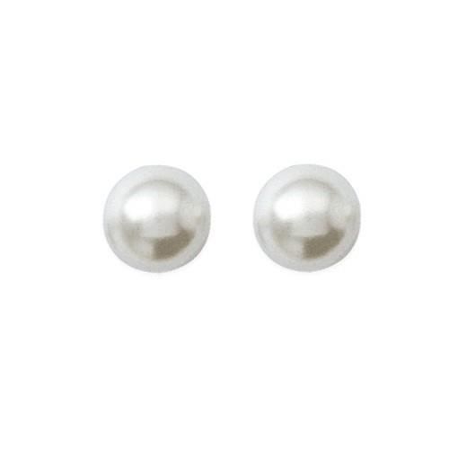 Boucles d'oreilles PERLE de CULTURE 10mm en Plaqué Or