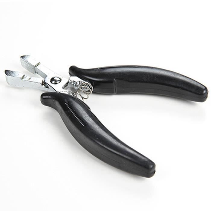 Pince à Cheveux en Acier Inoxydable KéRatine Extension de Cheveux Humains Pince Micro-Anneau Pince Pré-ColléE pour Application