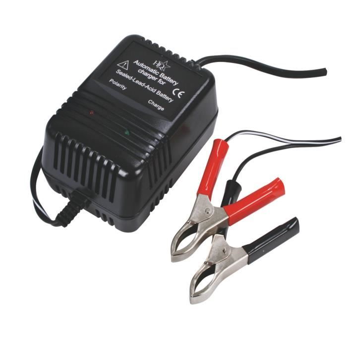 CHARGEUR AUTOMATIQUE ACCU ACCUMULATEUR BATTERIE PLOMB 2V / 6V / 12V - 10 Ah -