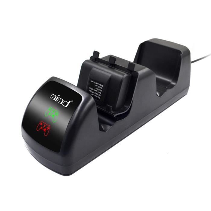 Station De Charge Double Avec Chargeur Xbox One Avec 2 Batteries Rechargeables 600 MAh