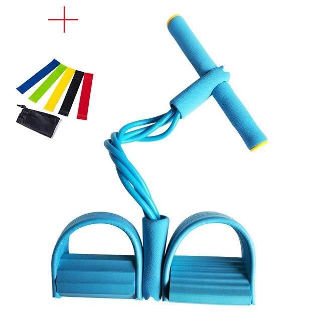 7 PC exercice Fitness résistance bandes ensemble élastique tirer cordes rameur ventre résistance - Modèle: Blue7PC - HSJSTLDB02953